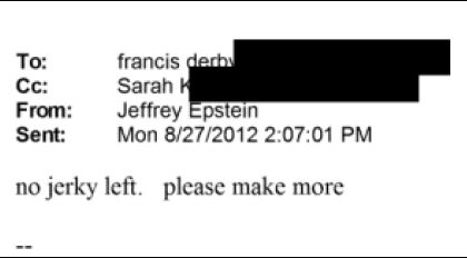 Dosarele Epstein Este Jerky un cod pentru carne umana